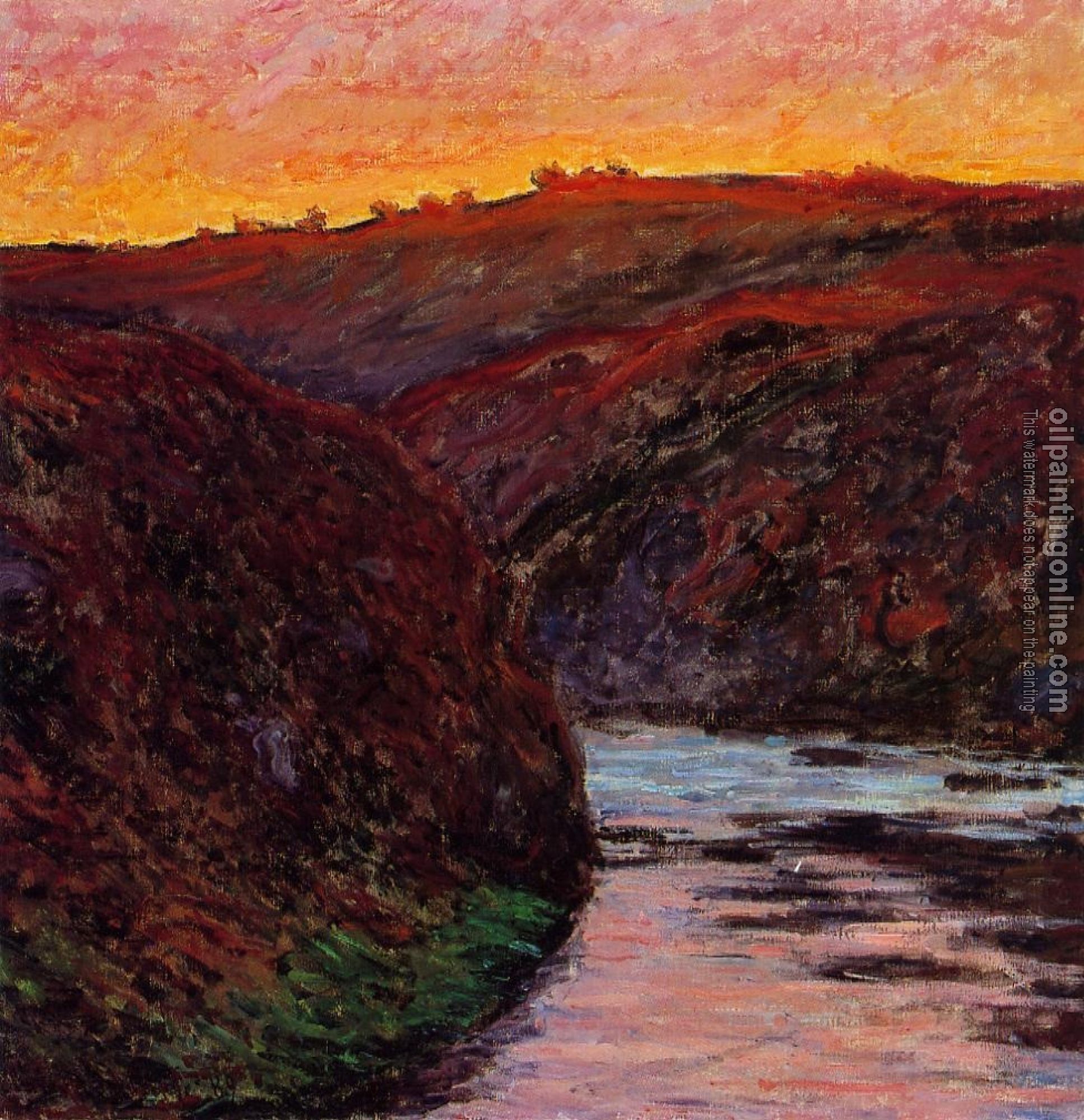 Monet, Claude Oscar - Valley of the Creuse, Sunset